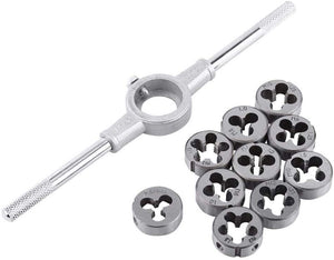 Juego de llaves de troquel Juego de matrices de Tornillo métrico y Herramienta de roscado esencial para uso en talleres, talleres y mecánicos
