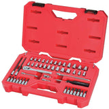 CRAFTSMAN juego de herramientas mecánicas, SAE/métrico, 1/4 pulgadas Drive, 48 piezas (CMMT12017)