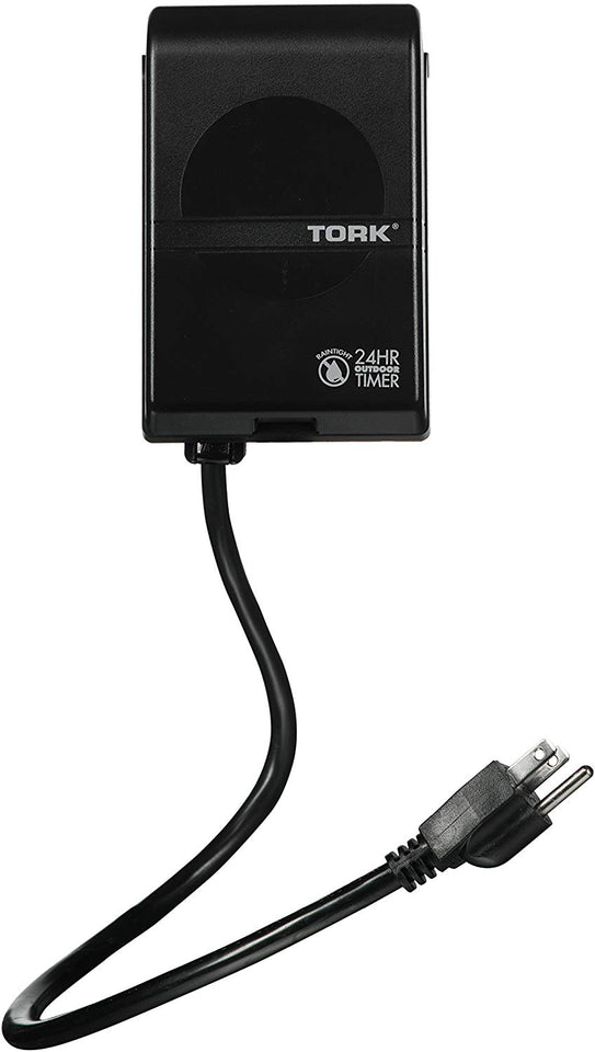 Tork rhb32r interior/exterior 15-Amp plug-in Heavy Duty temporizador mecánico aparato, Negro