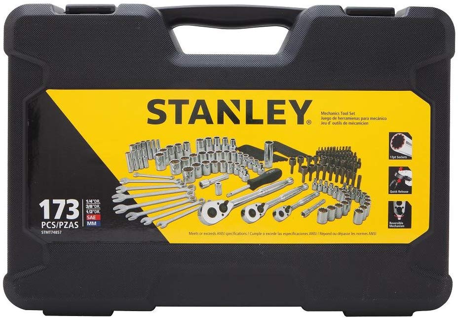 Stanley stmt74857 Herramienta de Mecánica, 173 piezas)