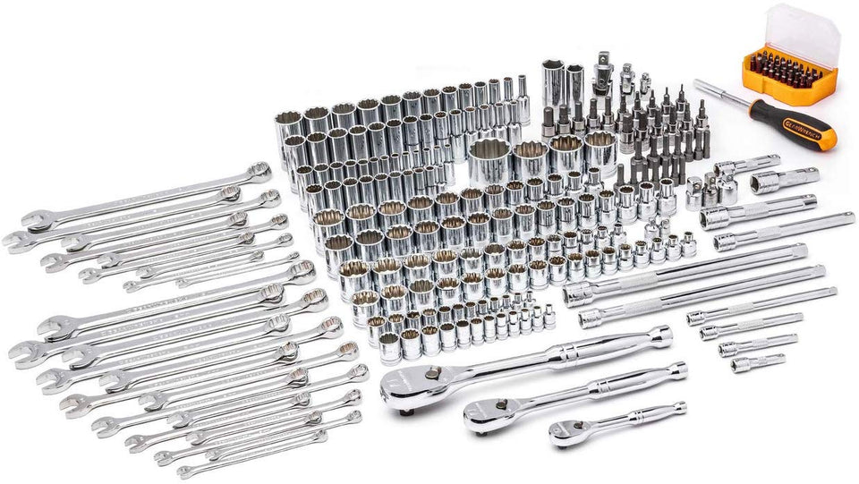 Gearwrench 80972 243 piezas. 12 Pt. Juego de herramientas mecánicas en caja de almacenamiento de 3 cajones
