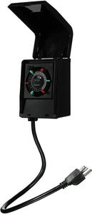 Tork rhb32r interior/exterior 15-Amp plug-in Heavy Duty temporizador mecánico aparato, Negro